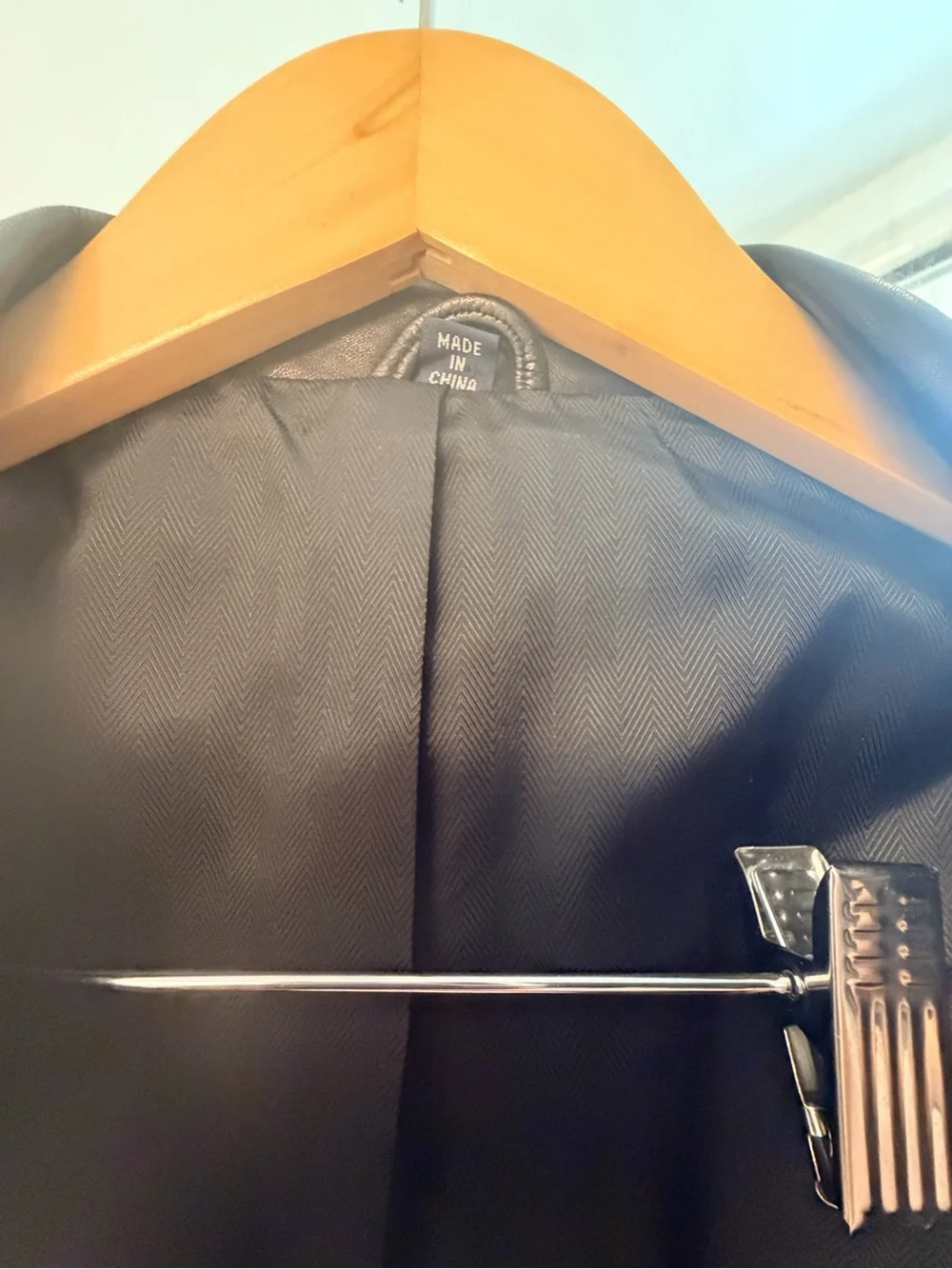 Ralph Ralph Lauren RRL Vintage Black 100% Lamb Leather Blazer Jacket